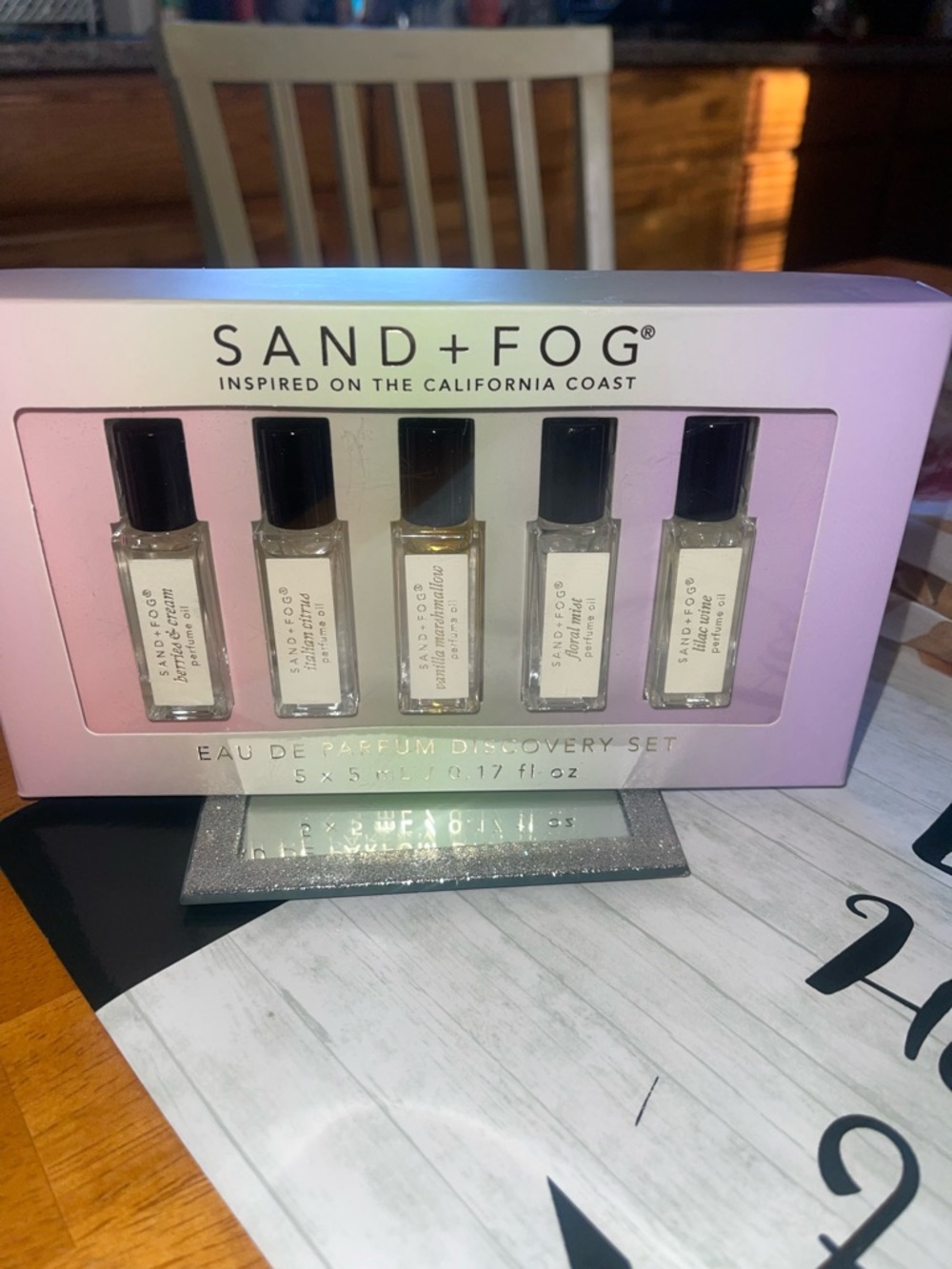 SAND+FOG Eau de Parfum oil Discovery Set - Pink/White Box